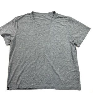 Pistol Lake Crop Tee Shirt Grey Short Sleeve Size XS